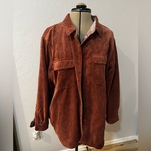 Mauve Reversible Shacket size XL.